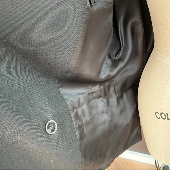 ACNE STUDIOS Signature Double Breasted Oversized Blazer Black